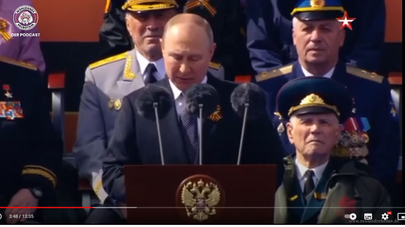 Putins Rede vom 9. Mai 2022   in voller Länge und auf Deutsch