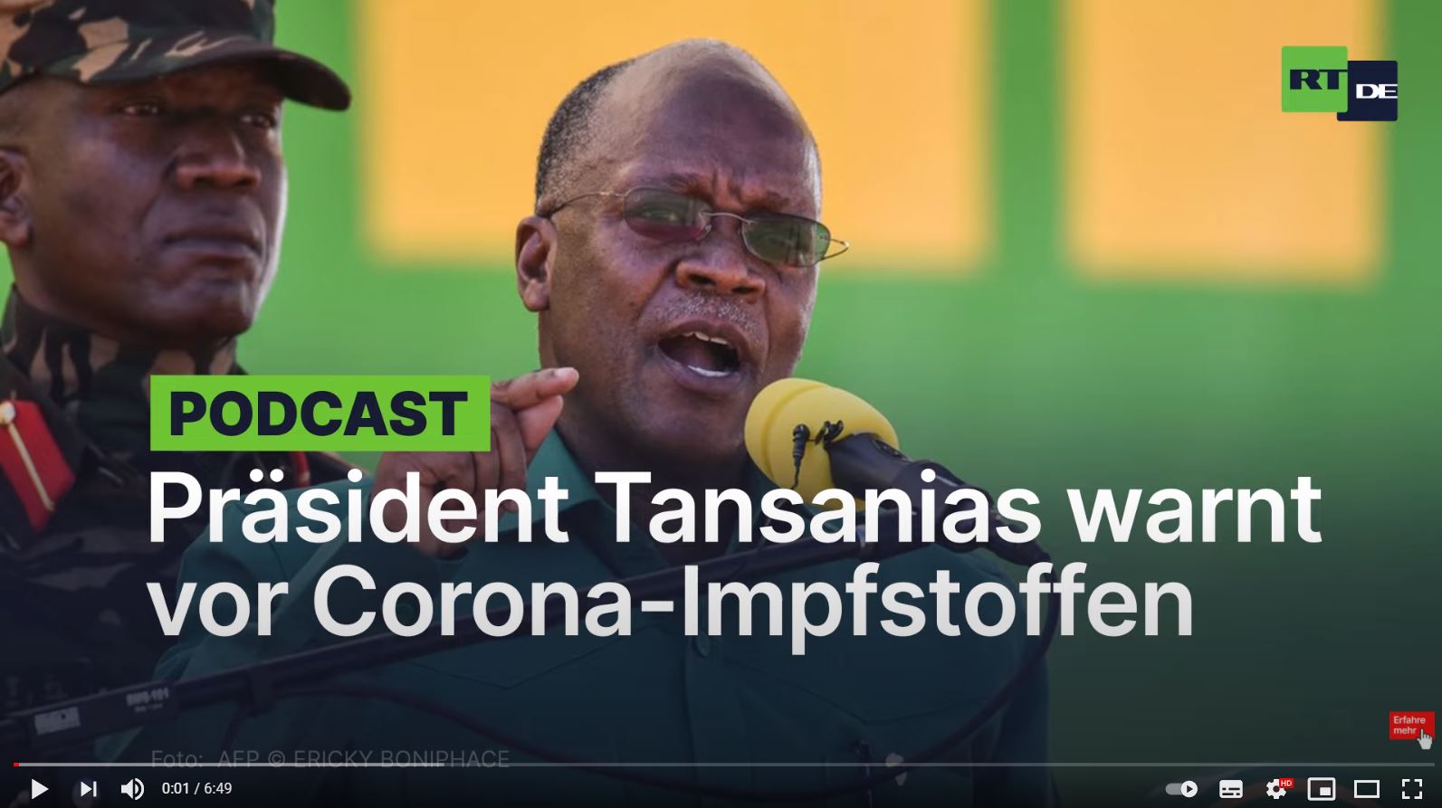 Magufuli meldet sich zurück   Tansanischer Präsident warnt vor Corona Impfstoffen