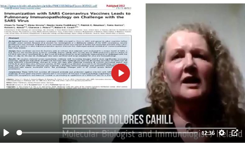 Professor Dolores Cahill   People Will Start Dying After COVID Vaccine