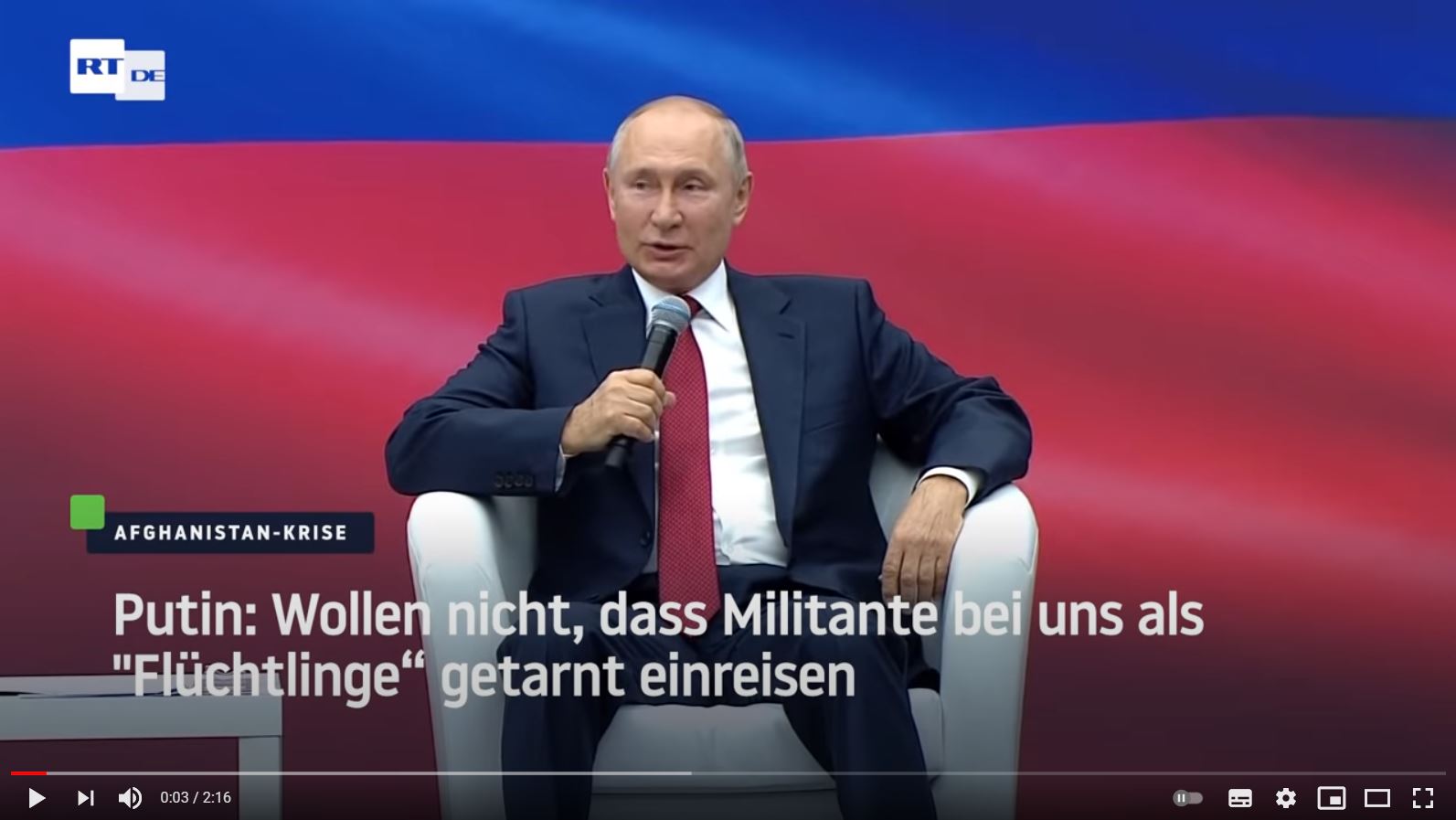 Putin   Wollen nicht, dass Militante bei uns als Flüchtlinge getarnt einreisen