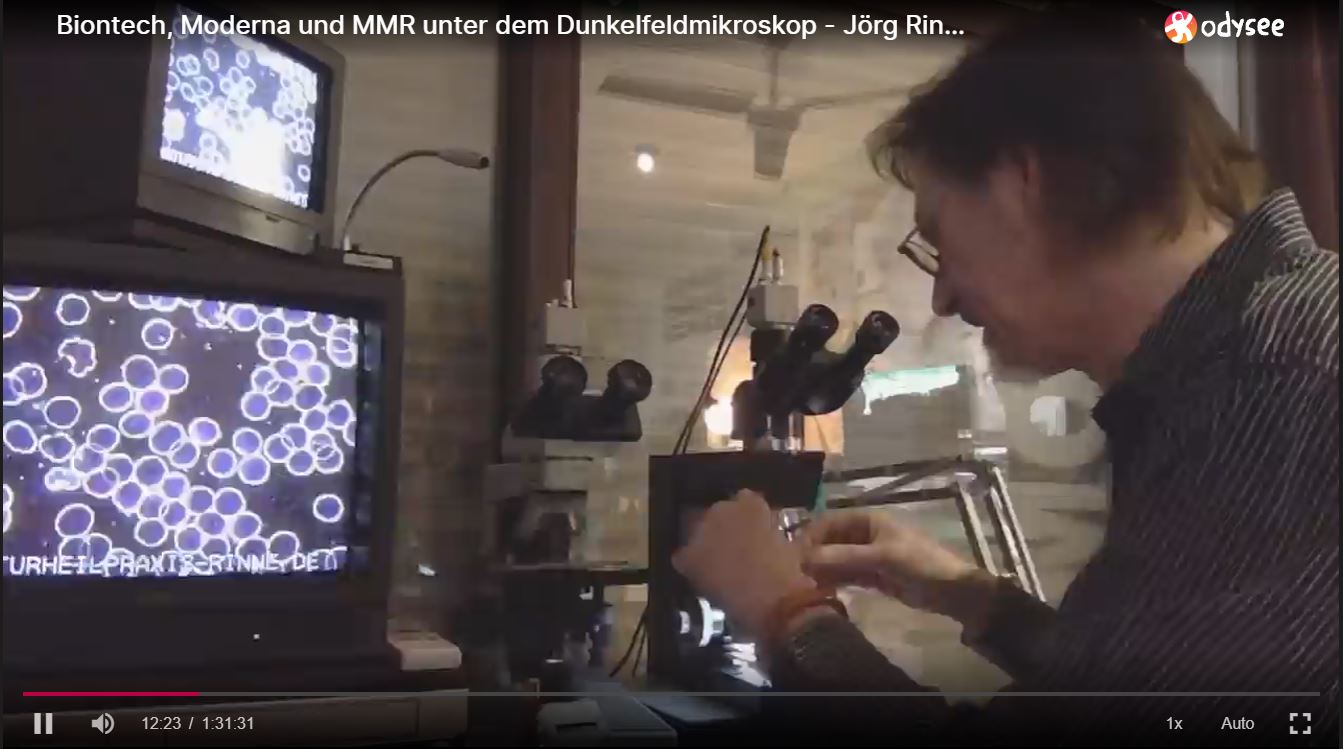 Biontech und Moderna und MMR unter dem Dunkelfeldmikroskop   Jörg Rinne