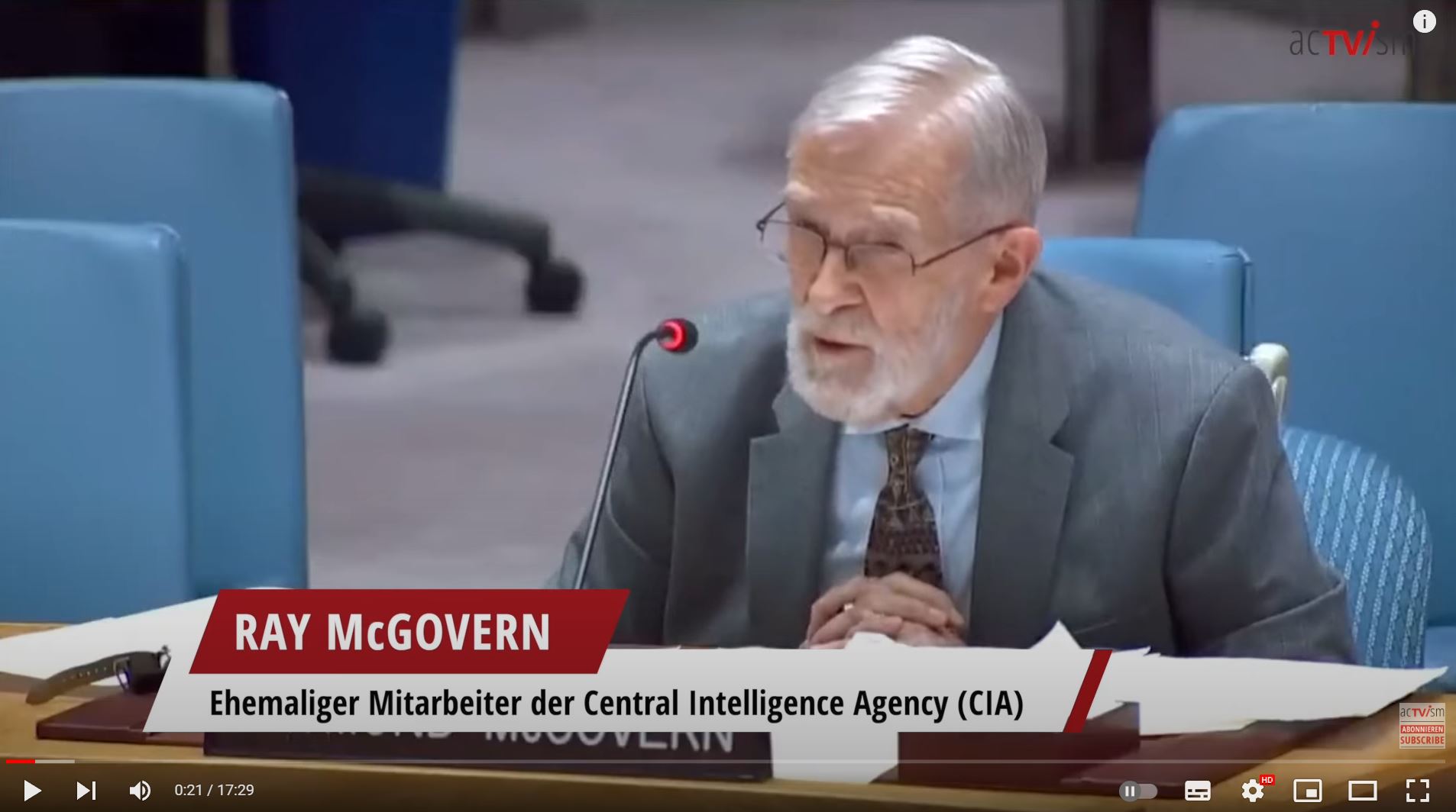 Ehem. CIA Offizier McGovern über die Ukraine   Nord Stream vor dem UN Sicherheitsrat