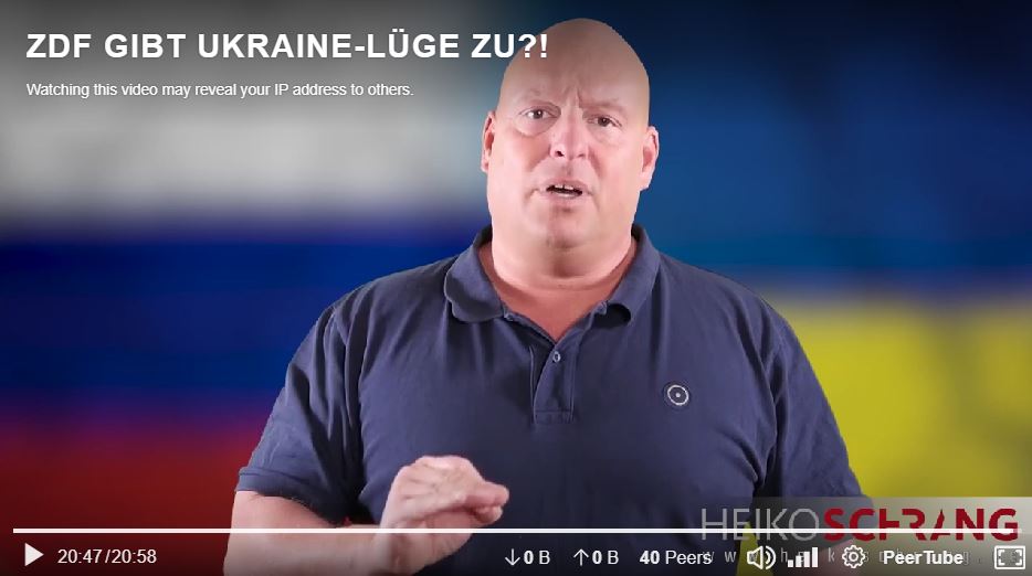 ZDF GIBT UKRAINE LÜGE ZU
