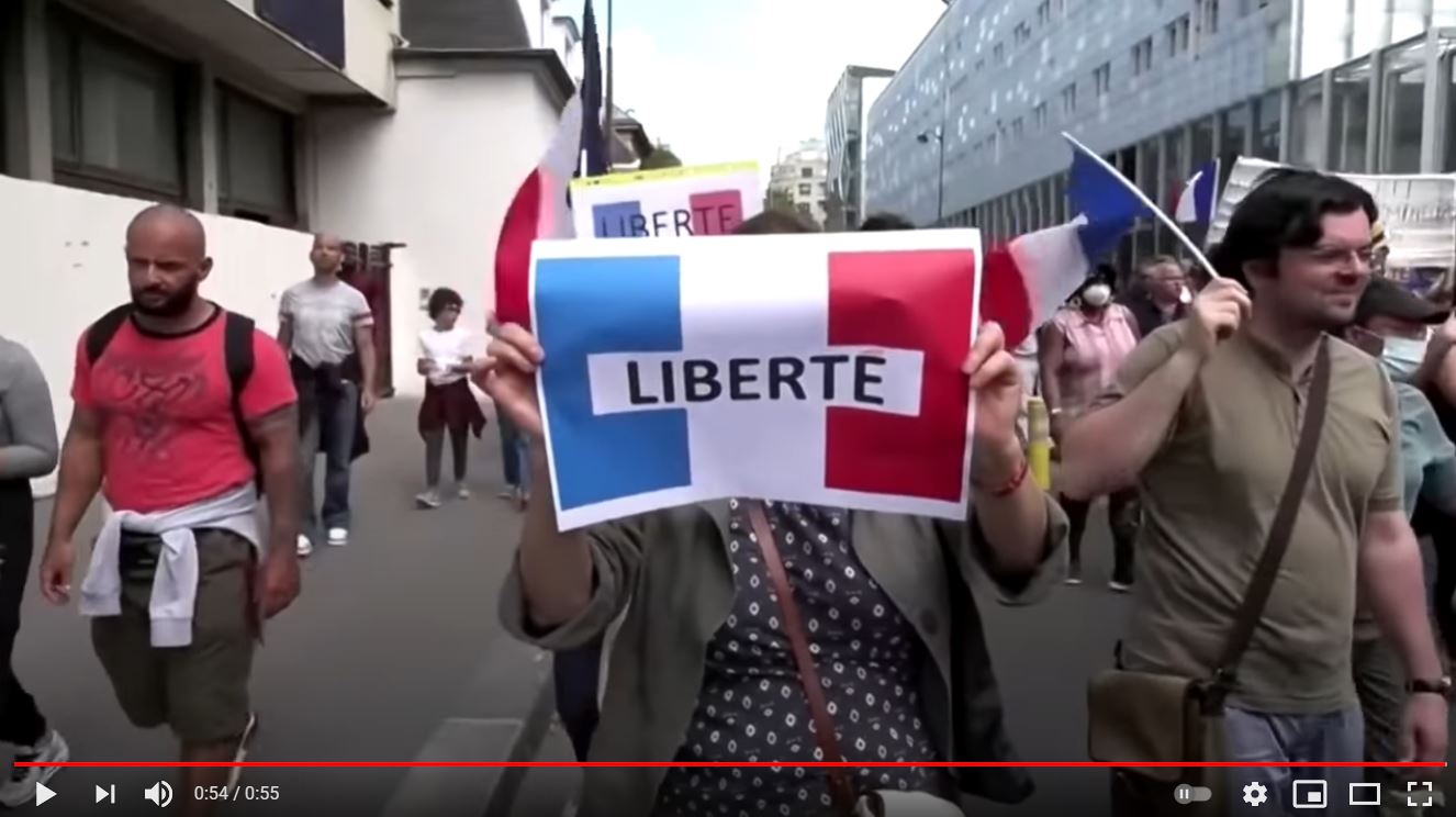 Proteste gegen Corona Regeln in Frankreich